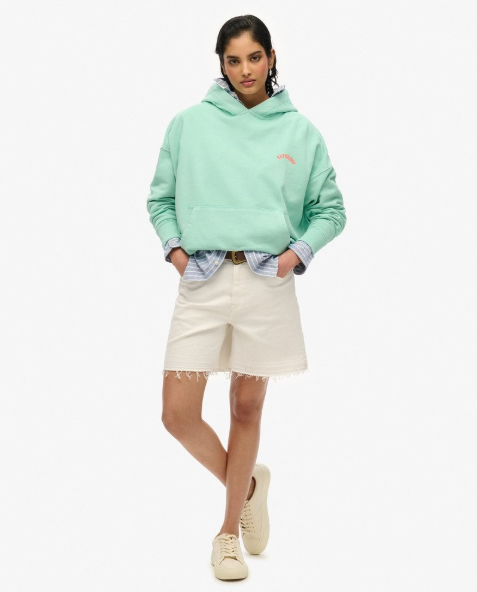 Superdry Essential Logo Hoodie - Spearmint Light Green