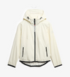 Superdry Hooded Logo Windbreaker Jacket - Off White