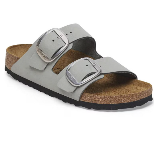 Birkenstock Arizona Big Buckle Nubuk Leather Narrow Fit - Pure Sage 1029311