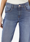 Noisy May Yolanda Wide Leg Jeans - Medium Blue Denim