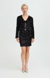 B.young Paillet Bow Jacket - Fudge Sequin Mix - Fudge