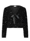 B.young Paillet Bow Jacket - Fudge Sequin Mix - Fudge