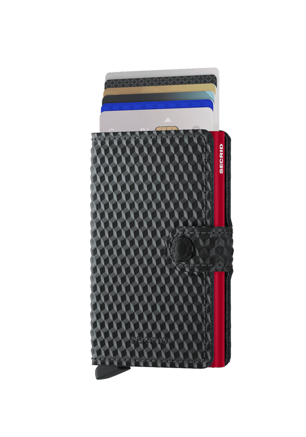 Secrid Miniwallet - Cubic Black-Red