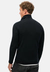 Superdry Merino Long Sleeve Polo Jumper - Black