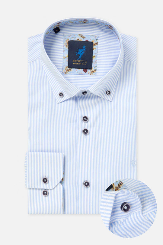 Benetti Sydney Long Sleeve Shirt - Sky