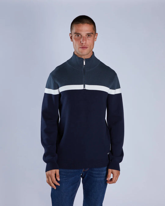 Diesel Tully Half Zip - Petrol Blue