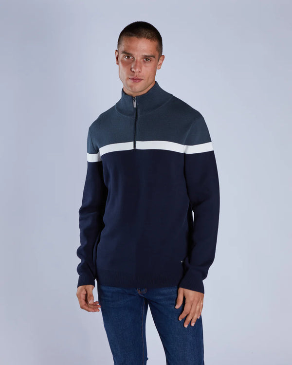 Diesel Tully Half Zip - Petrol Blue