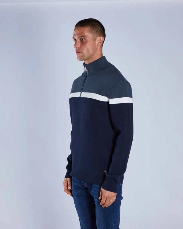 Diesel Tully Half Zip - Petrol Blue