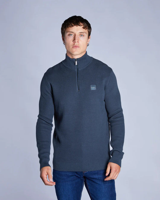 Diesel Twain Half Zip - Petrol Blue