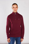 Diesel Twain Half Zip - Fig Marl