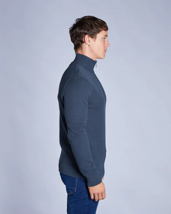 Diesel Twain Half Zip - Petrol Blue