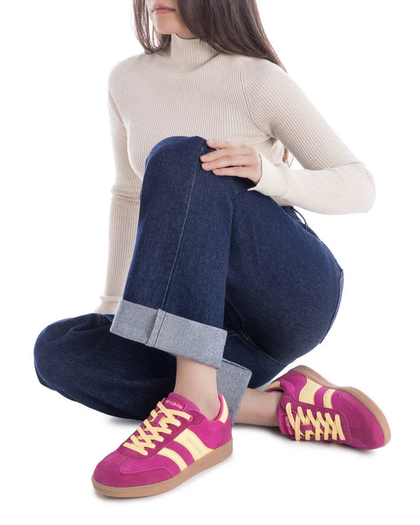 Teddy Smith Trainer Pink/Yellow - 120235