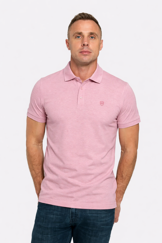 Tommy Bowe XV Kings Tiger Shark Polo - Cherry Blossom