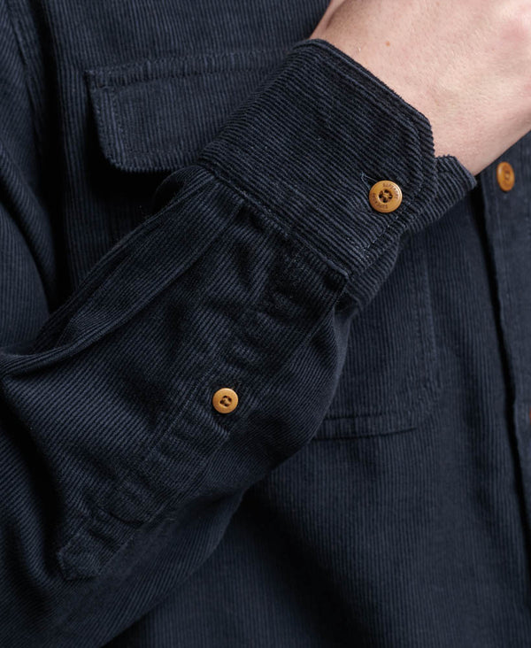 Superdry Corduroy Workwear Shirt - Eclipse Navy