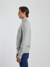 Diesel Twain Half Zip Knit Top Grey Marl