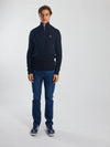 Diesel Twain Half Zip Knit Top North Navy