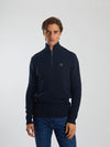 Diesel Twain Half Zip Knit Top North Navy