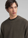 Replay Rib-Knit Cotton Pullover - Mud Green UK4722.000.G23788.759