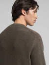 Replay Rib-Knit Cotton Pullover - Mud Green UK4722.000.G23788.759