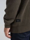 Replay Rib-Knit Cotton Pullover - Mud Green UK4722.000.G23788.759