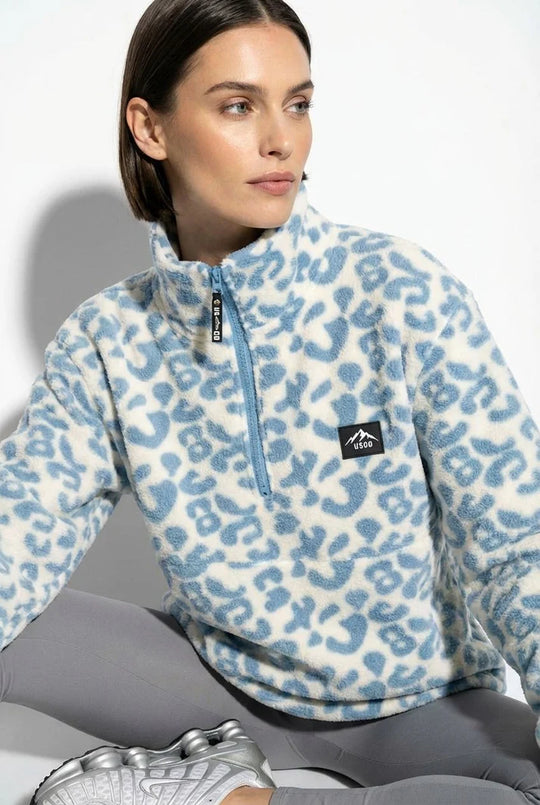 USCO The Trek Fleece - Blue Leopard
