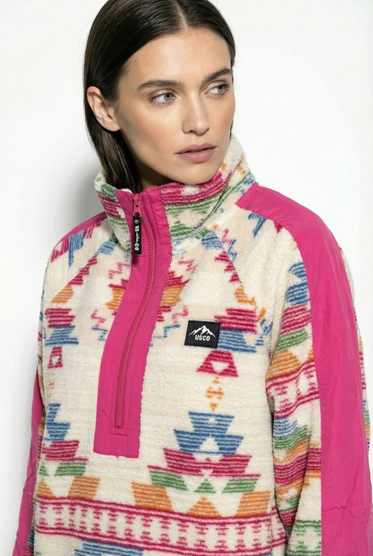 USCO Horizon Fleece - Pink Aztec