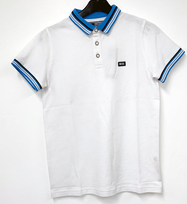 Diesel Boys Cooper Polo White