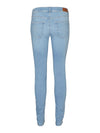 Vero Moda Lux Mid Rise Slim Jean - Light Blue Denim