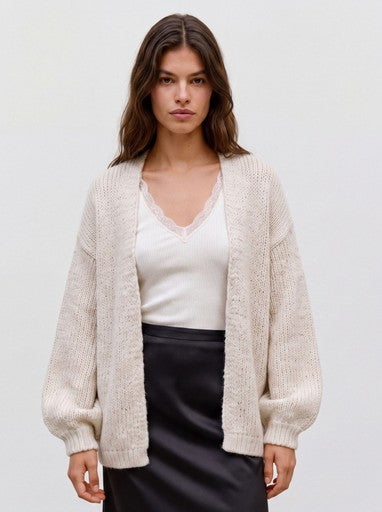 Vero Moda Maybe Long Sleeve Open Cardigan - Birch