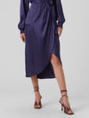 Vero Moda Elotta Long Sleeve Wrap Dress - Astral Aura