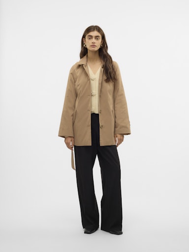 Vero Moda Chelsea Trench Coat - Tigers Eye