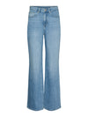 Vero Moda Tessa High Rise Wide Jeans - Medium Blue