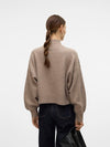 Vero Moda Zelda Long Sleeve Highneck Pullover - Moon Rock