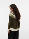 Vero Moda Simone Long Sleeve Nordic Pullover - Grape Leaf