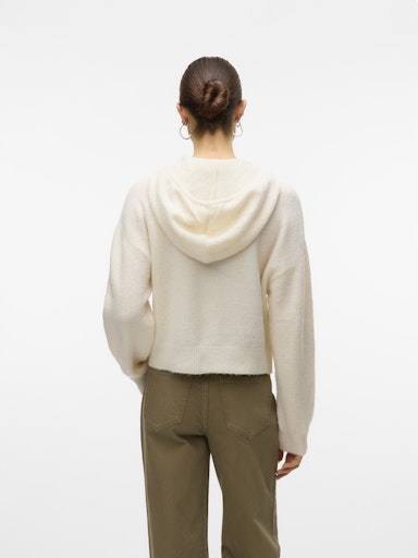 Vero Moda Besti Long Sleeve Hood Pullover - Birch