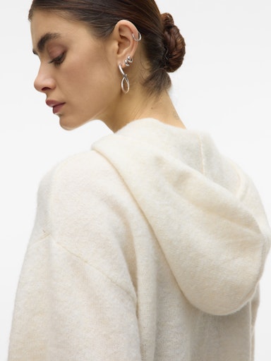 Vero Moda Besti Long Sleeve Hood Pullover - Birch
