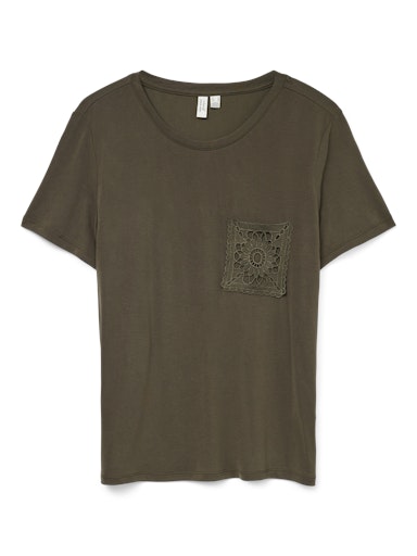 Vero Moda Facy Short Sleeve T-Shirt - Grape Leaf