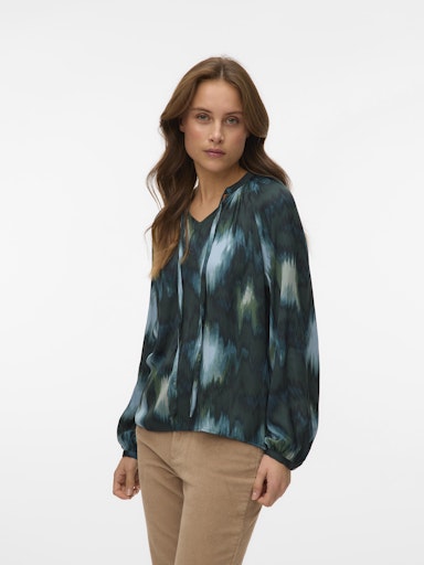 Vero Moda Gerna Long Sleeve Top - Scarab