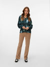 Vero Moda Gerna Long Sleeve Top - Scarab