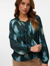 Vero Moda Gerna Long Sleeve Top - Scarab