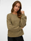 Vero Moda Fatilda Long Sleeve Sweatshirt - Mermaid