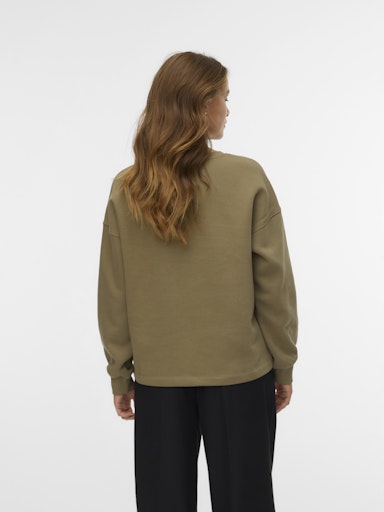 Vero Moda Fatilda Long Sleeve Sweatshirt - Mermaid