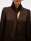 Vero Moda Nini Cia Long Sleeve Top - Chocolate Torte