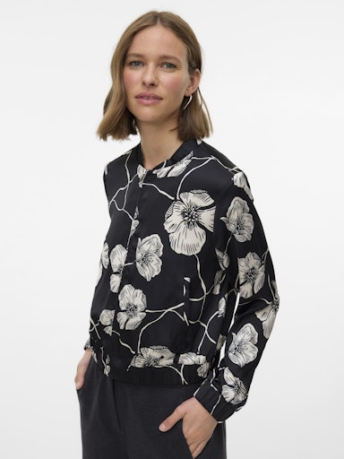 Vero Moda Elena Long Sleeve Bomber -Black