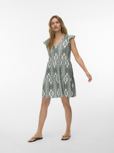 Vero Moda MyMilo Sleeveless V Neck Short Dress - Laurel Wreath