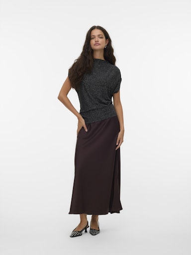 Vero Moda Elena High Waist Skirt - Chocolate Torte