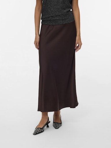Vero Moda Elena High Waist Skirt - Chocolate Torte