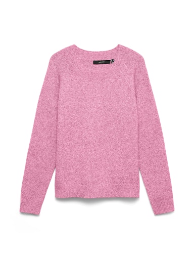 Vero Moda Doffy Long Sleeve O Neck Knit - Prism Pink