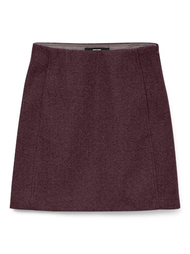 Vero Moda Fortune Allison High Waisted Short Skirt - Winetasting