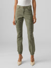 Vero Moda Mid Rise Ivy Ankle Cargo Pants - Ivy Green